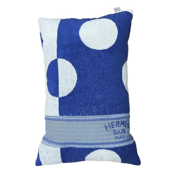 HERMES - Navy White Cotton Accessory